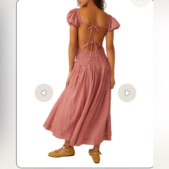 Free people feeling bonita midi rose dress medium - Picture 9 of 9